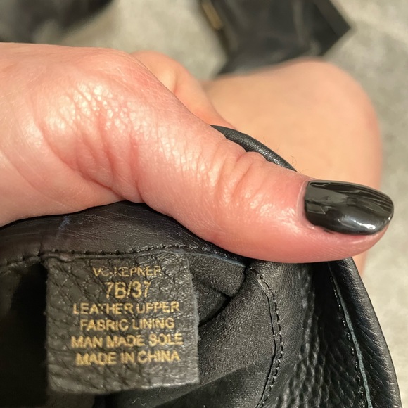 Vince Camuto Bocca leather riding knee boots black 7 - Picture 4 of 5